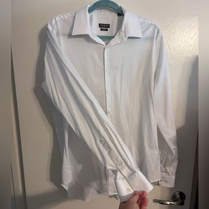Van Heusen Flex Shirt Slim Fit White Long Sleeve 16.5